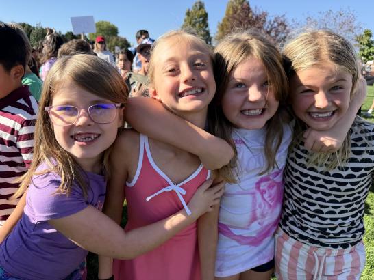 Pumpkin Run Group of Students