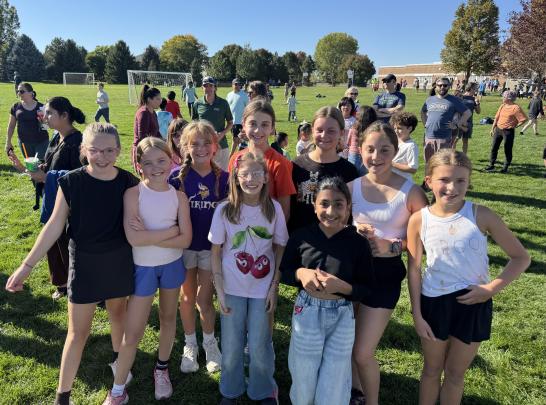 Pumpkin Run Group of Students
